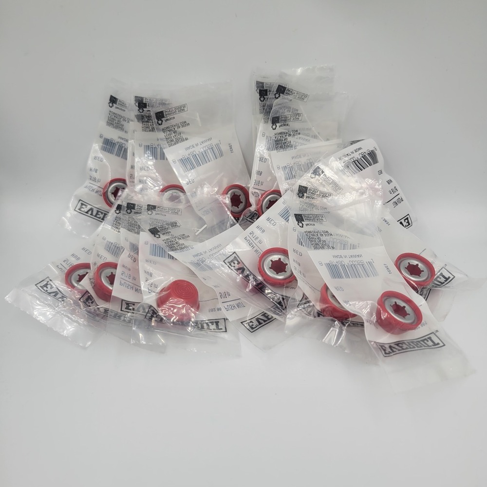 5/16" Red Hub Plastic Push Nut Cap 20 pcs Everbilt